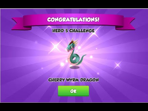 Cherry Wyrm Hero challenge Event-Dragon Mania Legends | Great Dragon Race Clan Event