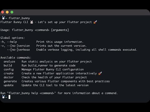 Flutter Bunny CLI: Create Production-Ready Flutter Apps in 30 Seconds