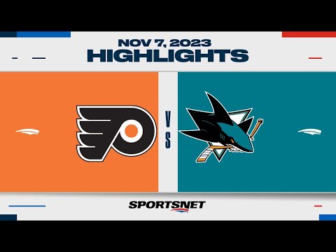 NHL Highlights | Flyers vs. Sharks - November 7, 2023