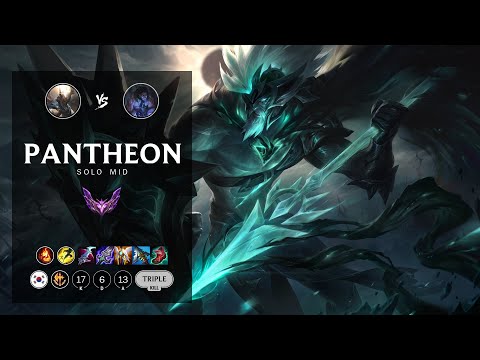 Pantheon Mid vs Sylas - KR Master Patch 12.13