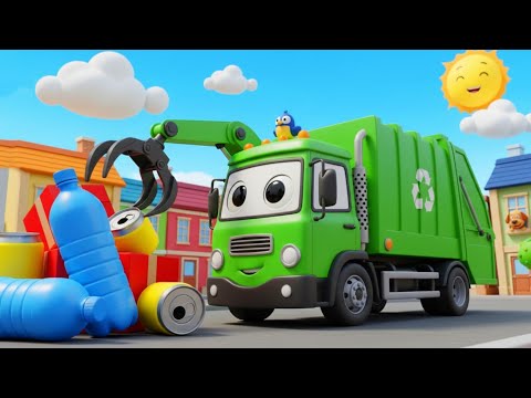 Das Müllauto 🚛 – Sauber macht die Stadt! ♻️ – Lustiges Kinderlied zum Mitsingen 🌍