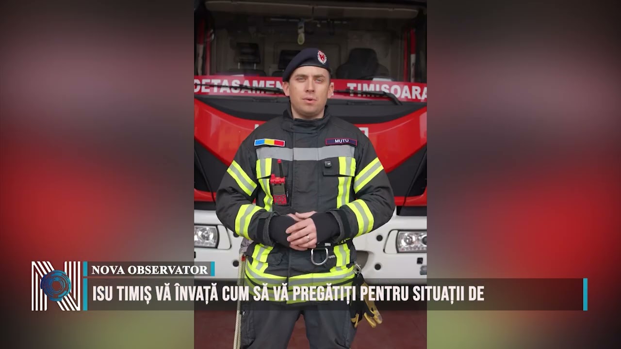 ISU Timiș vă învață cum să vă pregătiți pentru situații de urgență