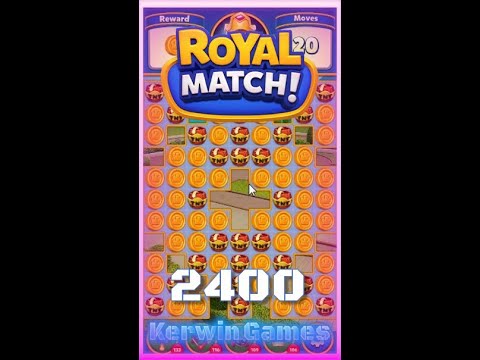 Royal Match Level 2400 - No Boosters Gameplay