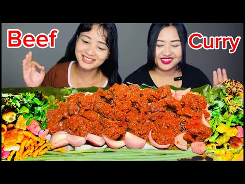 MUKBANG BEEF CURRY // SINGJU etcs🔥 FUNNY,🇪🇸language 