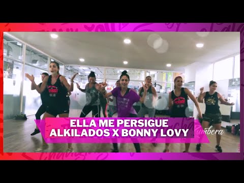 Ella Me Persigue - Alkilados X Bonny Lovy  | Zumba Coreografía completa by La Flaca Zumbera