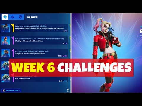 All Week 6 Challenges in Fortnite Season 6 - Full Guide