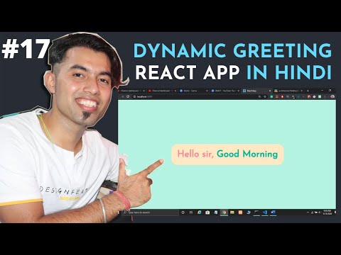 React JS Mini Project 1 Creating Simple Greeting Website using React JS in Hindi in 2020 17