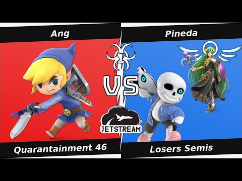Quarantainment 46 Losers Semis - Ang (Toon Link) Vs. Pineda (Mii Gunner, Palutena) - SSBU