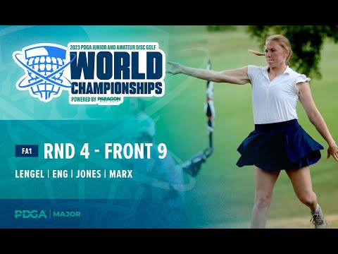 2023 PDGA Amateur and Jr Worlds | FA1 R4F9 Lead Card | Lengel, Eng, Jones, Marx