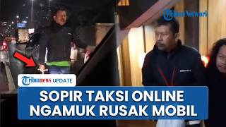 Kronologi Sopir Taksi Online Ngamuk hingga Rusak Mobil di Tol JORR, Emosi Tak Diberi Jalan