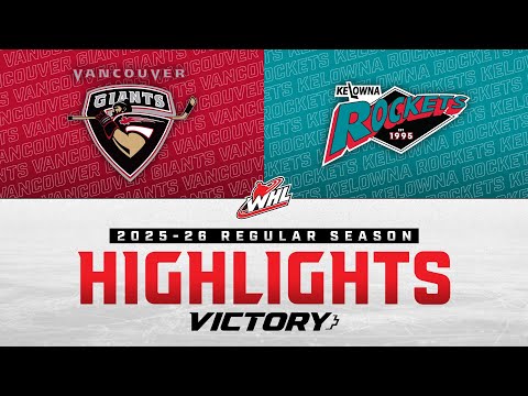 Vancouver Giants at Kelowna Rockets 12/27 | WHL Highlights 2025-26