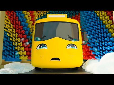 Trouble at the Carwash! @gobuster-cartoons Cartoons for Kids | Moonbug Kids - Explore With Me!