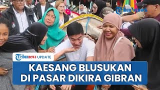 Blusukan Kaesang di Pasar Inpres Palu Diserbu Emak-emak, Banyak yang Salah Sebut Gibran