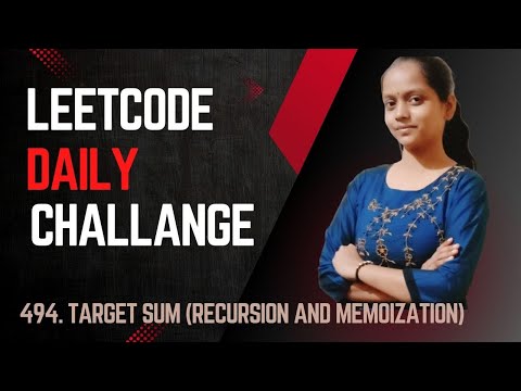 Leetcode 494 Target Sum Java Recursion Memoization