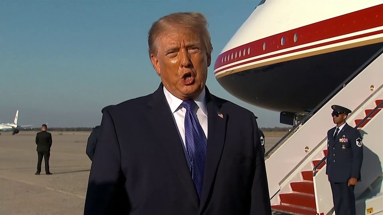 Trump mocks reporter as 'sick' and 'way out of shape' amid question on cancelled Kansas rally plans