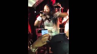 Foxy Brown falls on NYC Stage