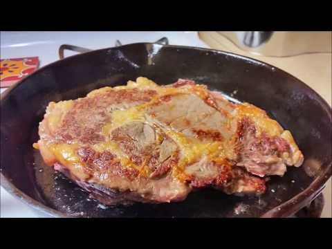 How to Cook Ribeye Steak in a Cast Iron Skillet |Pan...