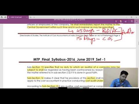 CMA FINAL RTP of Cost and Management Audit June 2019 attempt