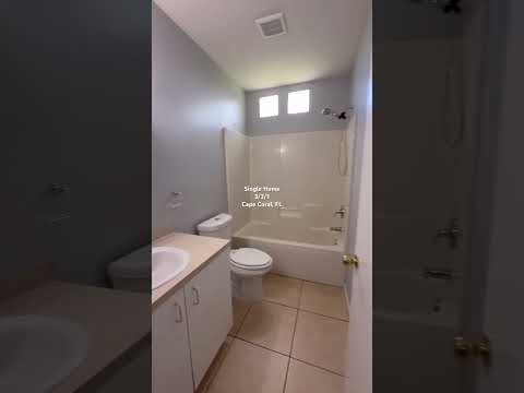 CAPE CORAL 3BR/2BA SINGLE-FAMILY HOME | MOVE-IN SPECIAL | FLEXIBLE LEASE TERMS | FREE APPLICATION! property video