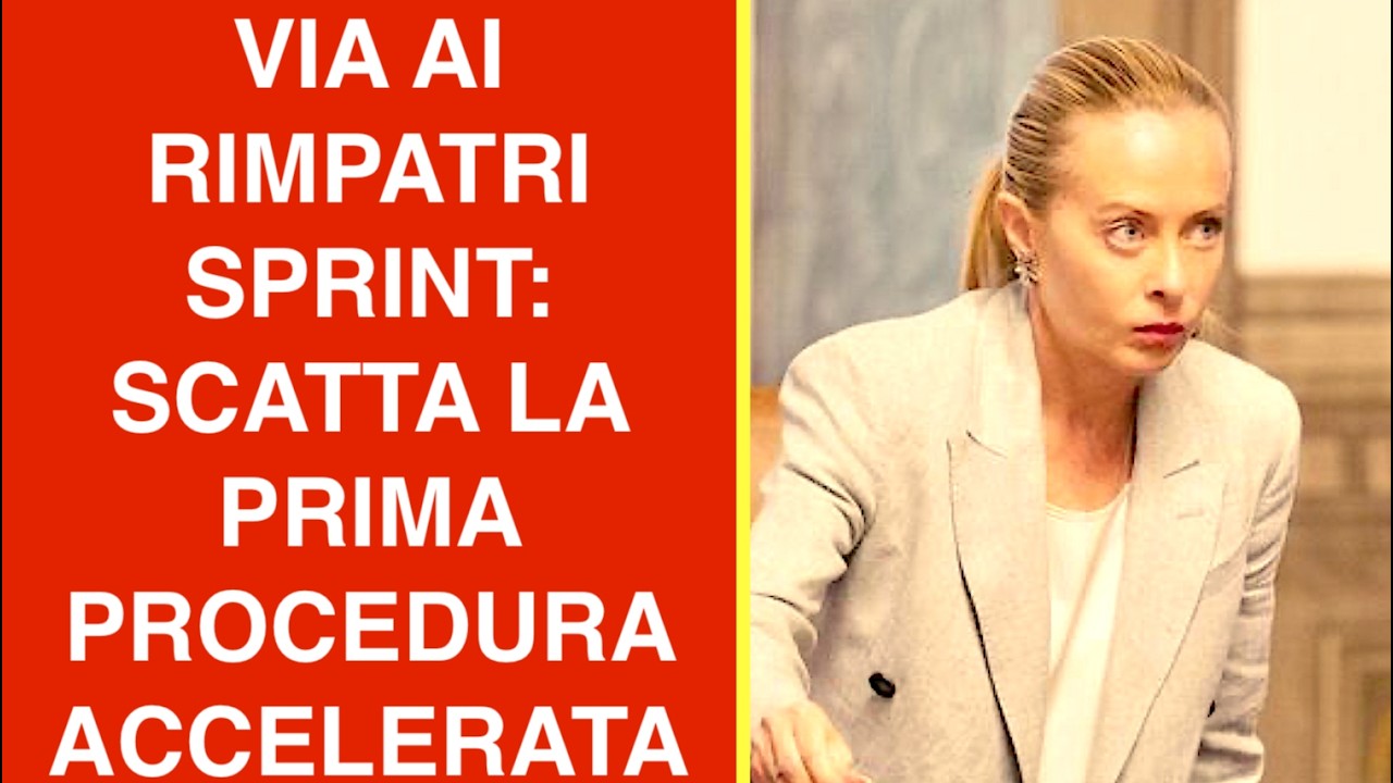 VIA AI RIMPATRI SPRINT: SCATTA LA PRIMA PROCEDURA ACCELERATA