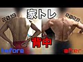 【家トレ】2019~2022までの背中の変化