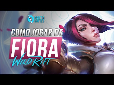 DESCUBRA AGORA como JOGAR de FIORA no WILD RIFT - GUIA COMPLETO DE RUNAS, BUILDS E COMBOS