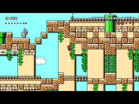 Expert 3-1 Desert Plains by TheLaw ~ SUPER MARIO MAKER ~ NO COMMENTARY 1be