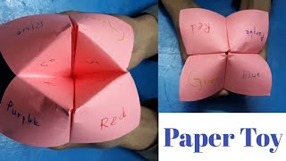 how to make a paper toy  fortune teller  origami  