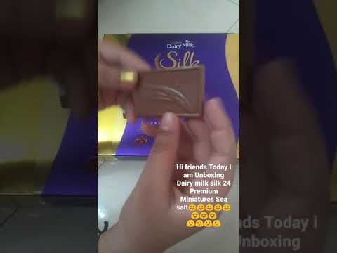 Unboxing Dairy milk silk Sea salt From 24 Premium Miniatures## so Tasty 🤤😛😝😀😘😘😘😜