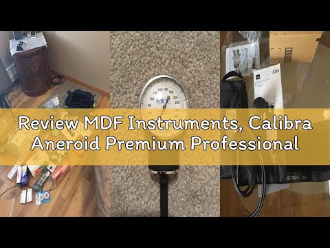 MDF Instruments, Calibra Aneroid Premium Professional Sphygmomanometer, Blood Pressure Monitor with Adult Cuff & Carrying Case, Lifetime Calibration, White Dial, Black Cuff, MDF808M11 video review thumbnail