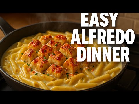 1-Pan Chicken Alfredo in 15 Minutes | Easy Stovetop Dinner