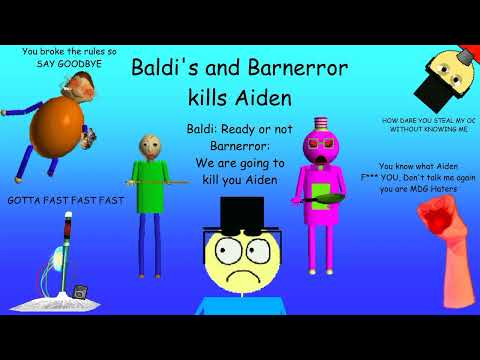Baldi's and Barnerror kills Aiden Fanart