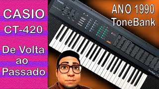 Video thumbnail for CASIO CT-420 DE VOLTA AO PASSADO. by Cleber landin
