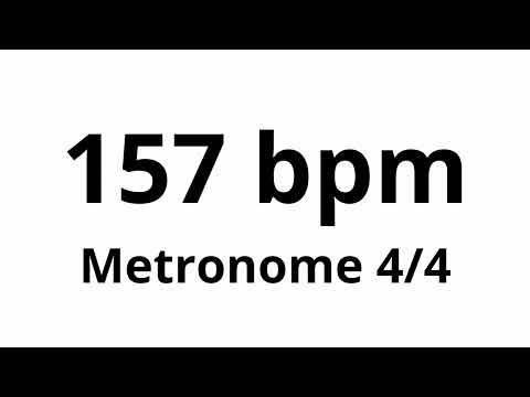 157 bpm tempo ' metronome ' 4/4