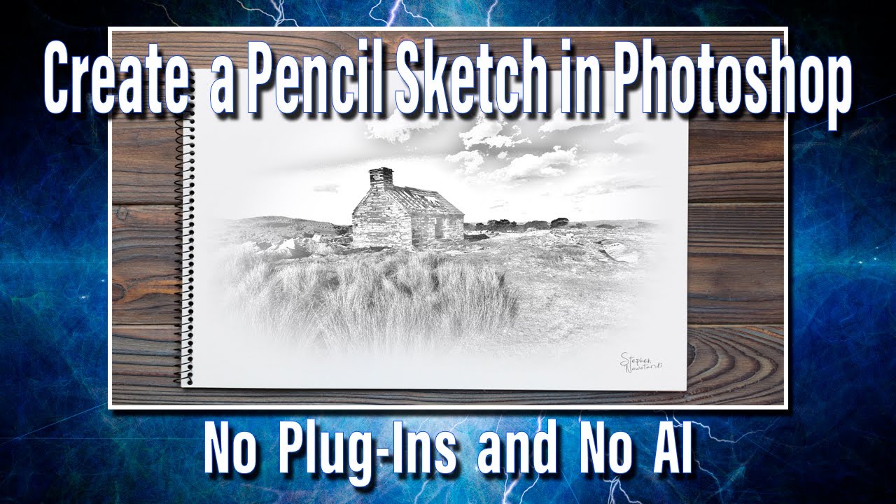 Pencil Sketch in Adobe Photoshop - (No Plug-Ins and No AI)
