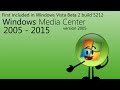 Windows Media Center Startup Sounds 2002 2009
