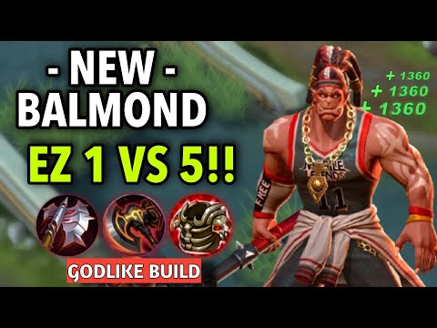 NEW BALMOND IS TOO STRONG!! EZ 1V5 BUILD | MLBB | Balmond Best Build in 2021