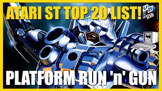 Atari ST Top 20 Countdown. Run and Gun Action Platform Shooters