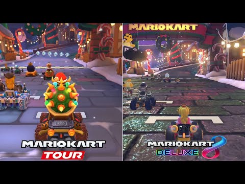 Evolution Of Tour Merry Mountain Course In Mario Kart Games [2020-2022]