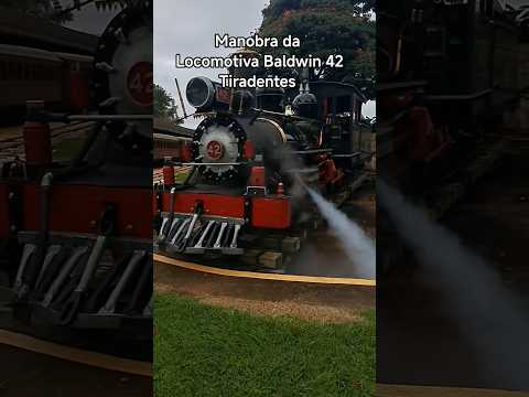 Locomotiva Baldwin 42 sendo Manobrada na Estação Ferroviária de Tiradentes MG