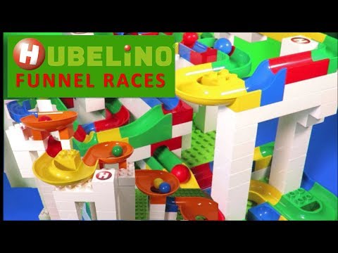 Hubelino Marble Race Tournament MEGA TWISTER FUNNELS RACE