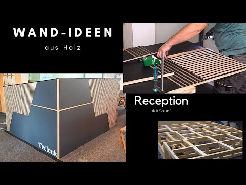 Wandgestaltung oder doch NUR..../Wall design DIY/Reception speziell für dich?/Lamellenwand