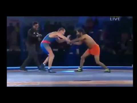 Baba Ramdev beats Olympic medallist Andrey Stadnik 12-0