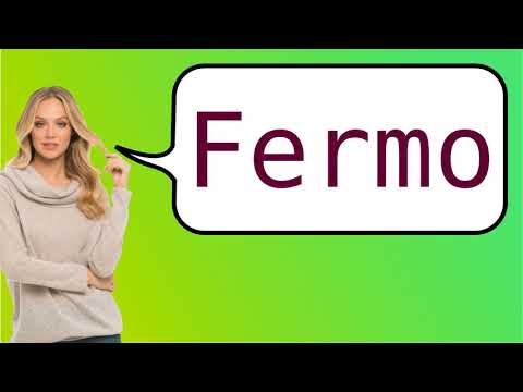 How to say 'Fermo' in French?