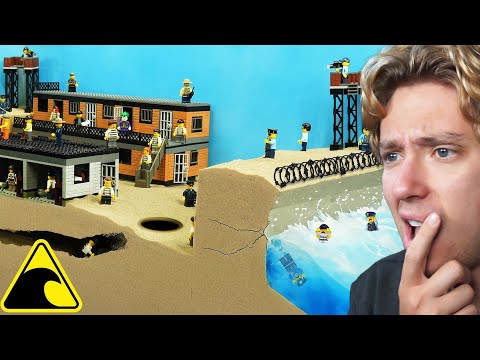 Reacting To Maximum Security Prison vs Tsunami Simulation (Lego)