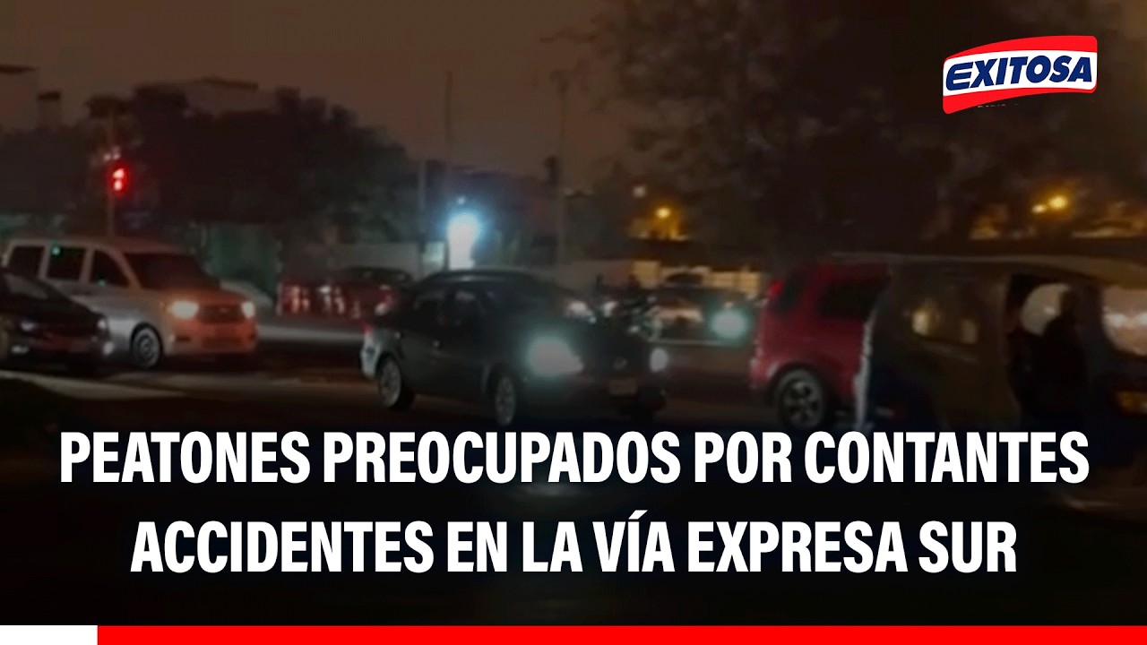 🔴🔵 Conductores y peatones preocupados por contantes accidentes en la Vía Expresa Sur