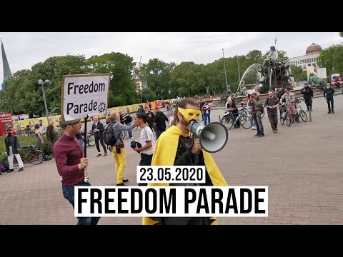23.05.2020 Freedom Parade Berlin Alexanderplatz Teil 1