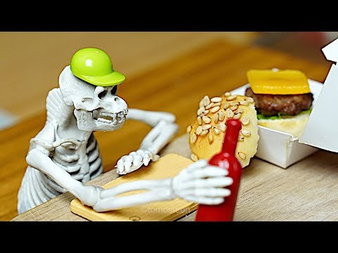 Small Burger Shop - Stop Motion Cooking