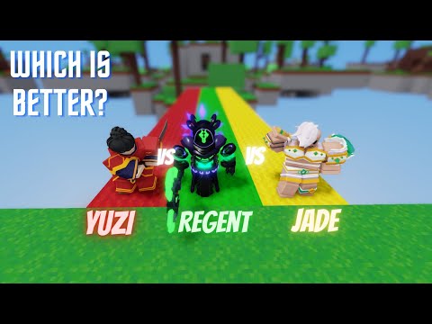 Yuzi vs Void Regent vs Jade : Which is truly the best? (Roblox Bedwars)
