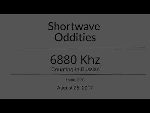6880khz Counting in Russian | Shortwave Oddity